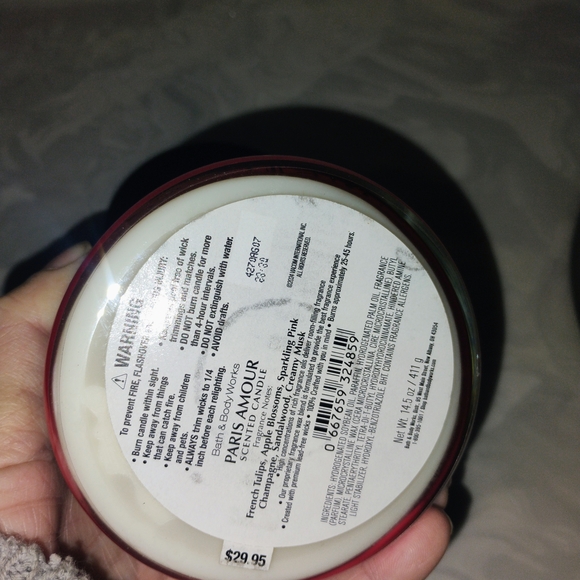 Bath & Body Works Emily in Paris, Paris Amour Scented 3 Wick Candle - Picture 4 of 5
